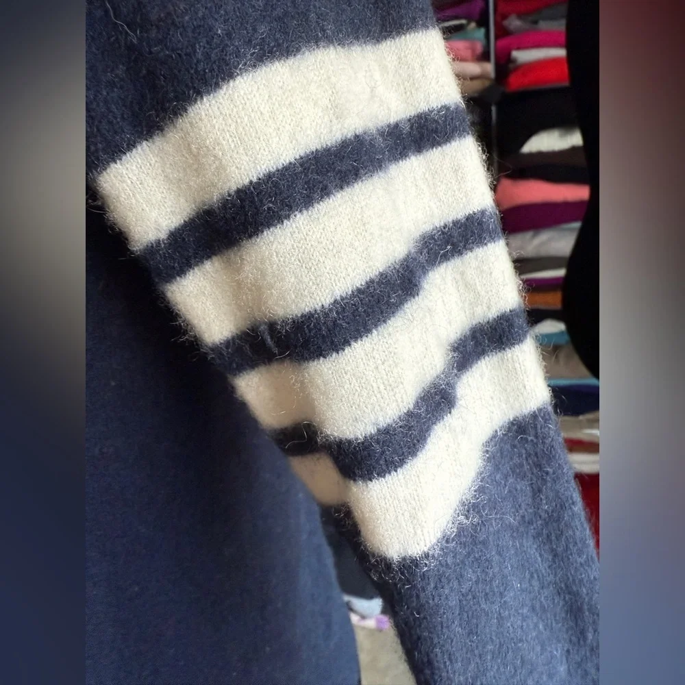 Thom Browne Men's Navy Blue Cashmere Cardigan Sweater S MENDED_7